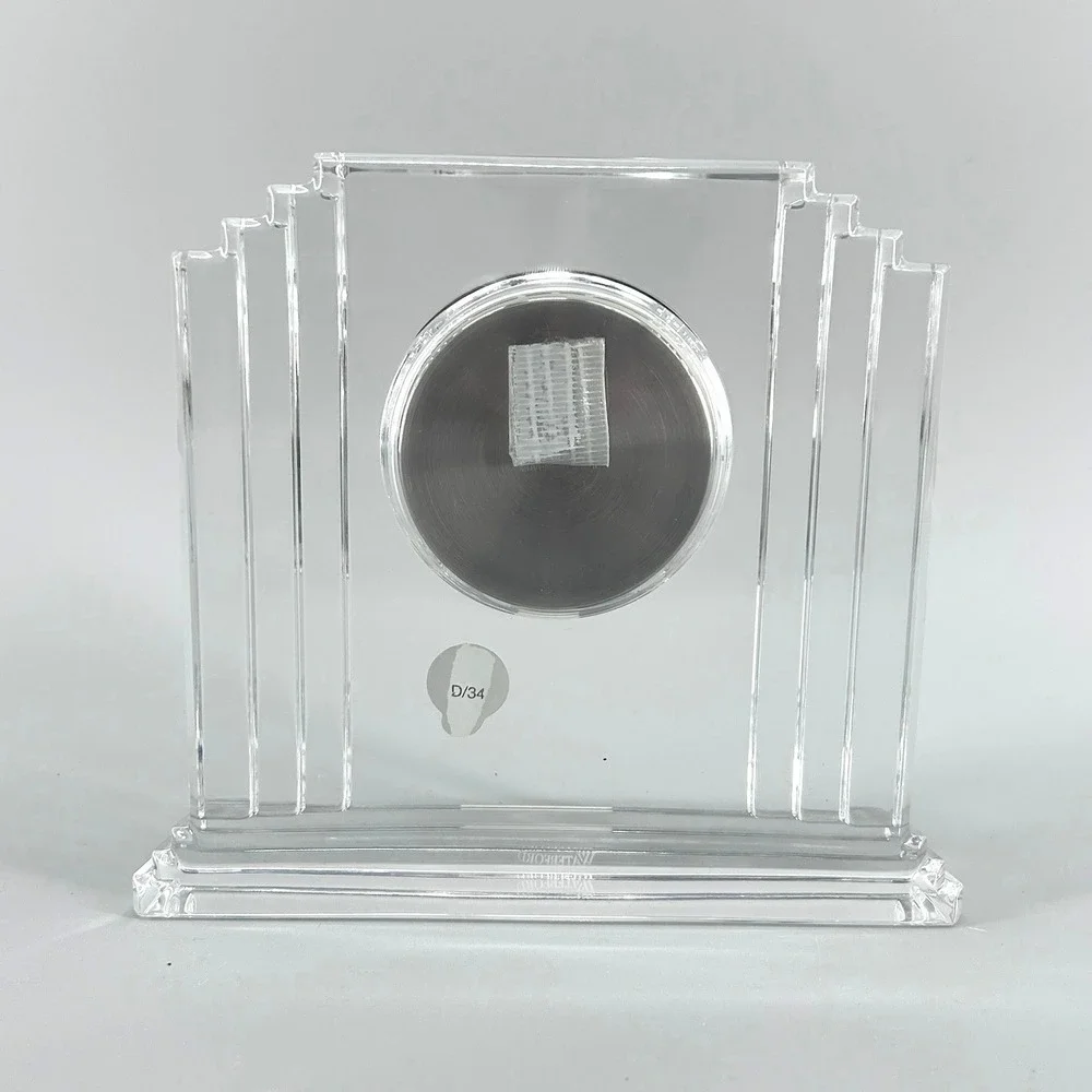 Waterford Crystal Metropolitan Clock Art Deco Lead Crystal Ireland NEW Battery